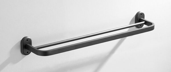 Curved edge double towel rail