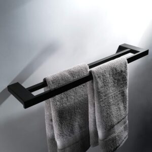 Straight edge double towel rail