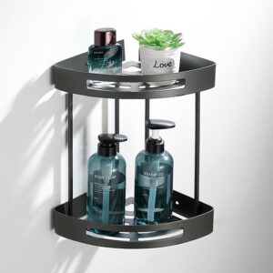 Corner double shelf