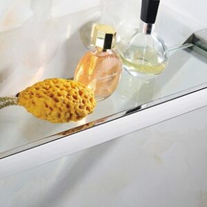 Glass floating shelf
