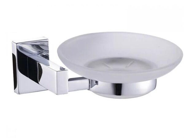 Glass soap dish